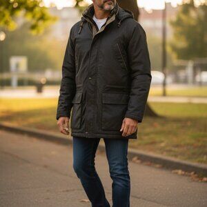 Mens Winter Parka Jacket Size 2XL